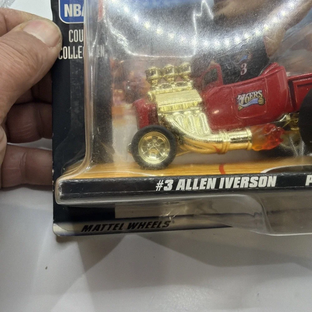 1998 Allen Iverson Radical Rides Hot Wheels 76ers Sixers #3 NBA Mattel Hoops NEW